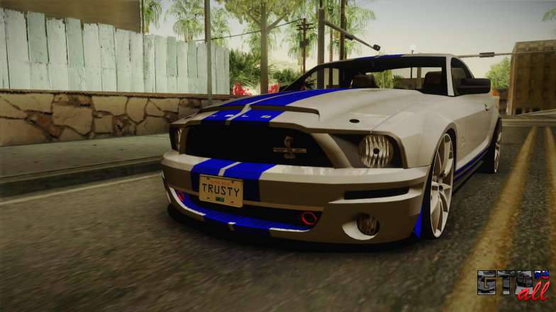 Ford Mustang Shelby GT500KR Super Snake для GTA San Andreas вид спереди