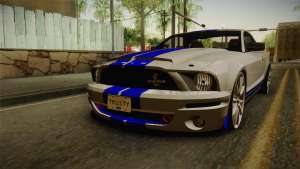 Ford Mustang Shelby GT500KR Super Snake для GTA San Andreas вид спереди