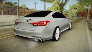 Hyundai Genesis 2016 v1.2 для GTA San Andreas задняя часть