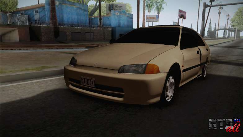 Honda Civic Sedan EX 1993 для GTA San Andreas вид спереди