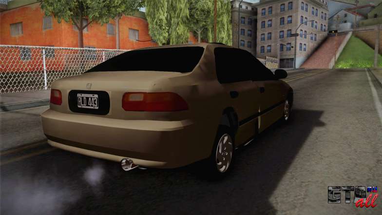 Honda Civic Sedan EX 1993 для GTA San Andreas вид сзади