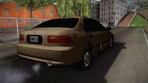 Honda Civic Sedan EX 1993 для GTA San Andreas вид сзади