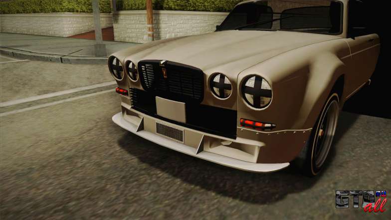 Jaguar Broadspeed XJC для GTA San Andreas передний бампер