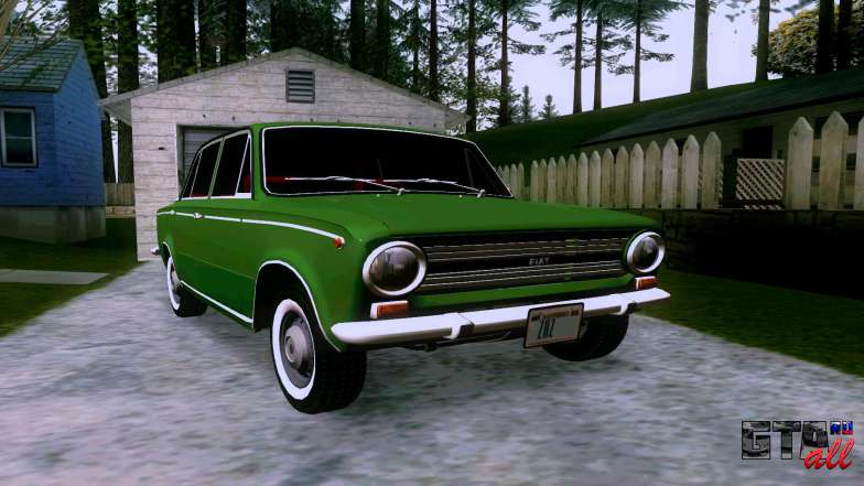 Fiat 124 для GTA San Andreas вид спереди