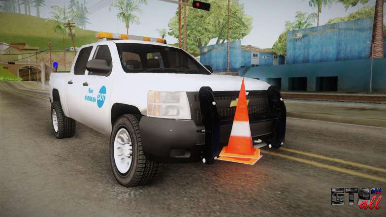 Chevrolet Silverado 2009 SA DOT для GTA San Andreas вид спереди