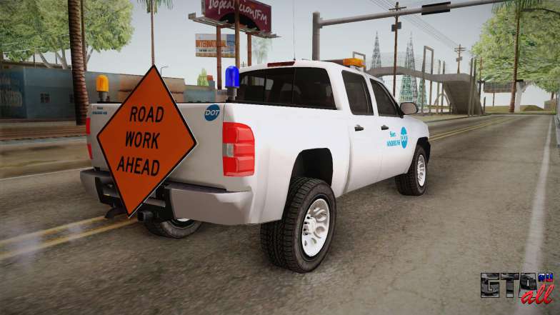 Chevrolet Silverado 2009 SA DOT для GTA San Andreas вид сзади