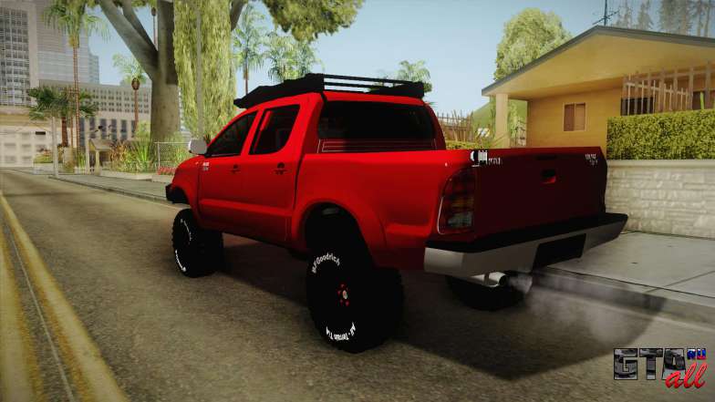 Toyota Hilux 2010 Venezolana de Off Road для GTA San Andreas задняя часть