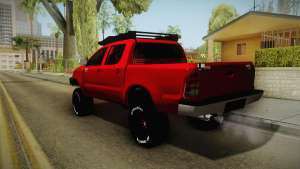 Toyota Hilux 2010 Venezolana de Off Road для GTA San Andreas задняя часть