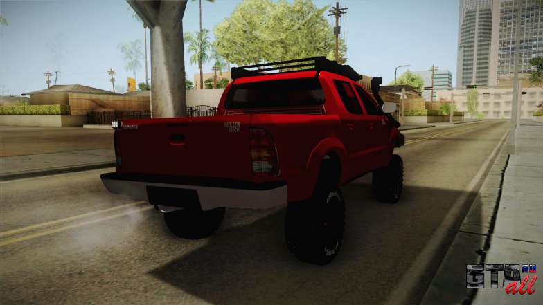 Toyota Hilux 2010 Venezolana de Off Road для GTA San Andreas вид сзади