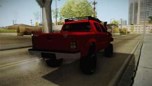 Toyota Hilux 2010 Venezolana de Off Road для GTA San Andreas вид сзади