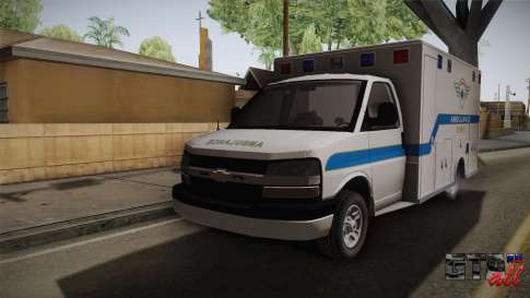 Chevrolet Express 2011 Ambulance для GTA San Andreas вид спереди