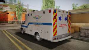 Chevrolet Express 2011 Ambulance для GTA San Andreas вид сзади