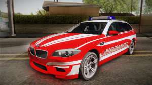 BMW M5 Touring NEF для GTA San Andreas вид спереди