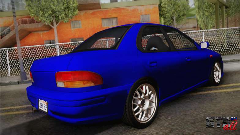 Subaru Impreza WRX STI GC8 1999 v1.0 для GTA San Andreas вид сзади