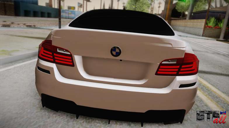 BMW M5 F10 для GTA San Andreas вид сзади