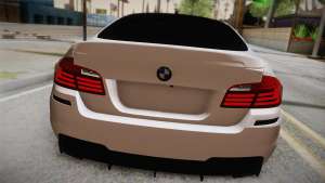 BMW M5 F10 для GTA San Andreas вид сзади