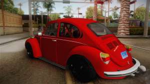 Volkswagen Beetle Escarabajo для GTA San Andreas вид сзади