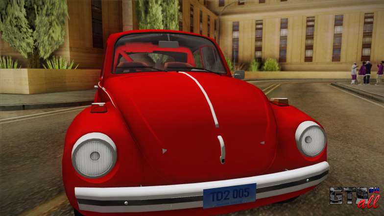 Volkswagen Beetle Escarabajo для GTA San Andreas фронтальный вид