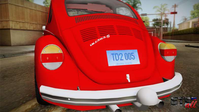 Volkswagen Beetle Escarabajo для GTA San Andreas задние фонари