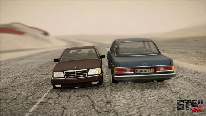 Mercedes-Benz 240D для GTA San Andreas спереди и сзади