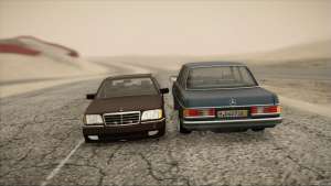 Mercedes-Benz 240D для GTA San Andreas спереди и сзади