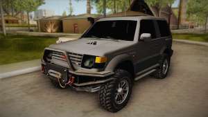 Mitsubishi Pajero 3-Door Off-Road для GTA San Andreas вид спереди