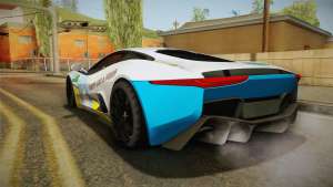 Jaguar C-X75 Ika Musume Itasha для GTA San Andreas багажник сзади