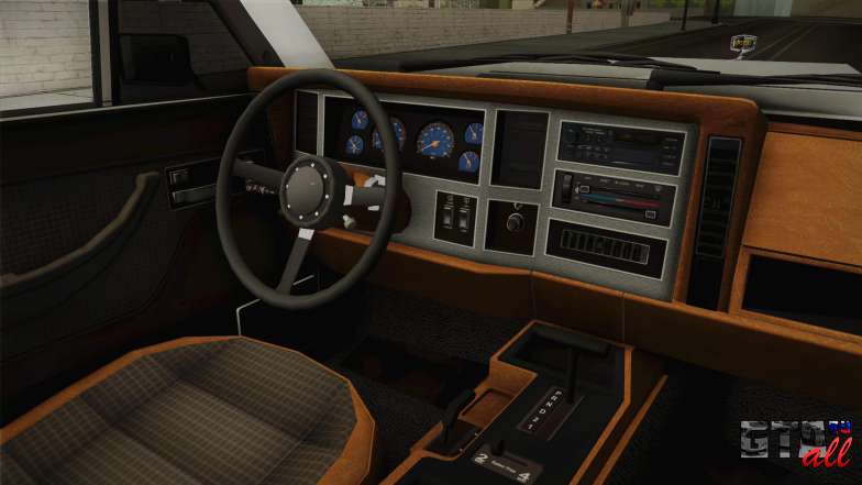 Jeep Grand Wagoneer Limite 1986 для GTA San Andreas интерьер