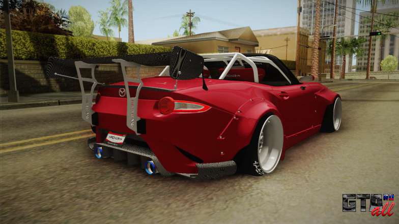 Mazda MX-5 2016 Hachiraito для GTA San Andreas вид сзади