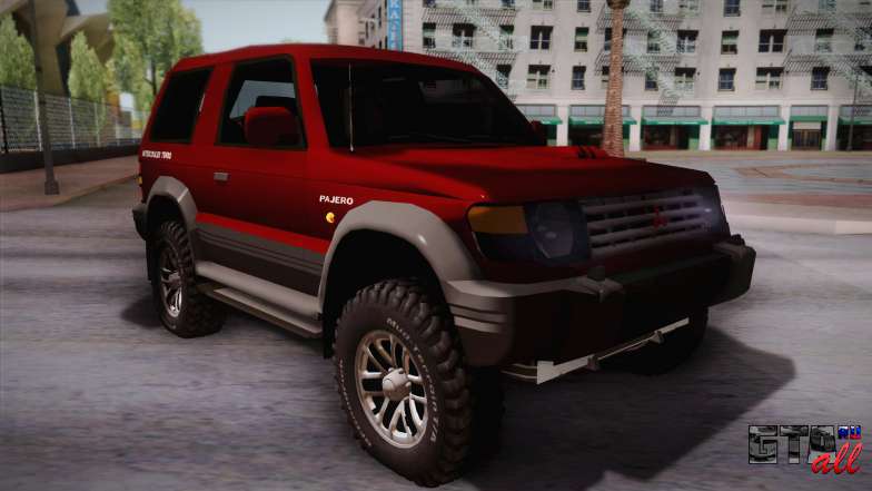 Mitsubishi Pajero 3-Door для GTA San Andreas вид спереди