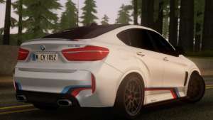 BMW X6M PML ED для GTA San Andreas вид сзади