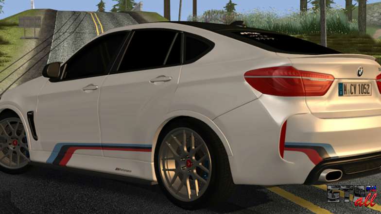 BMW X6M PML ED для GTA San Andreas сзади