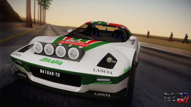 Lancia Stratos для GTA San Andreas фронтально