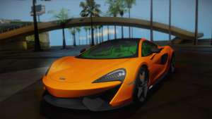 McLaren 570GT 2016 для GTA San Andreas вид спереди