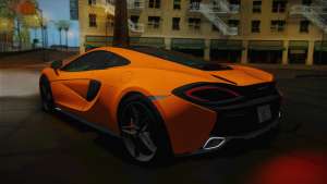 McLaren 570GT 2016 для GTA San Andreas вид сзади