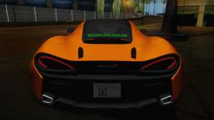 McLaren 570GT 2016 для GTA San Andreas вид сзади