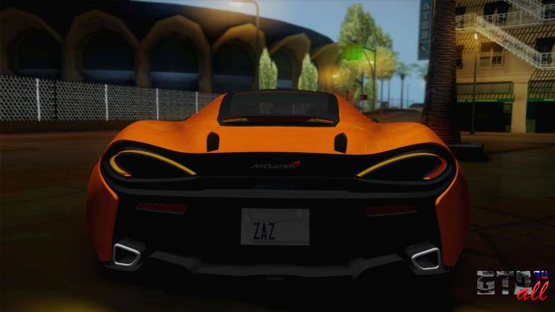 McLaren 570GT 2016 для GTA San Andreas задние фары