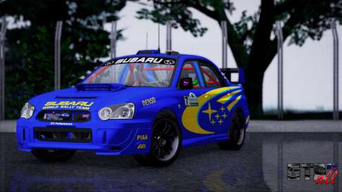 Subaru Impreza WRX STI WRC Rally 2005 для GTA San Andreas вид спереди