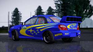 Subaru Impreza WRX STI WRC Rally 2005 для GTA San Andreas вид сбоку