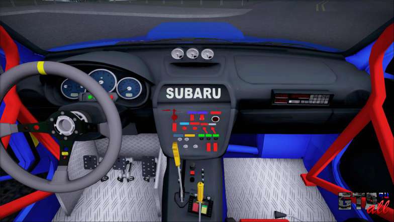 Subaru Impreza WRX STI WRC Rally 2005 для GTA San Andreas рулевое колесо