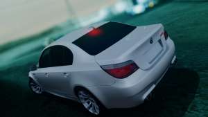 BMW M5 E60 для GTA San Andreas вид сзади