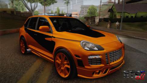 Porsche Cayenne 2007 Tuning для GTA San Andreas вид спереди