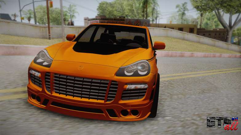 Porsche Cayenne 2007 Tuning для GTA San Andreas фронтальный вид