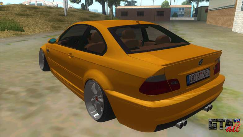 BMW M3 E46 для GTA San Andreas вид сзади