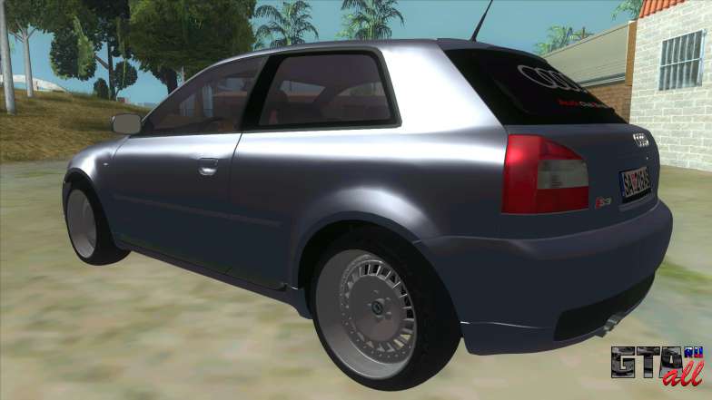 Audi S3 для GTA San Andreas вид сзади