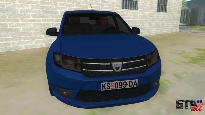 2016 Dacia Sandero для GTA San Andreas фронтальный вид