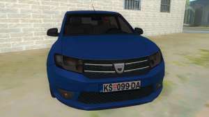 2016 Dacia Sandero для GTA San Andreas фронтальный вид