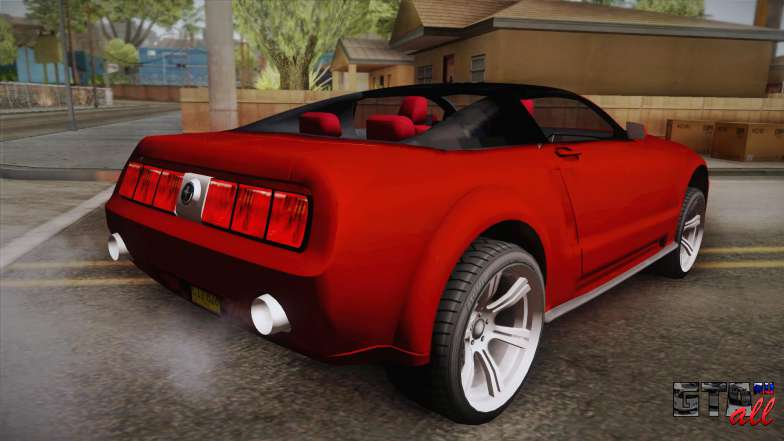 Ford Mustang 2005 для GTA San Andreas вид сзади