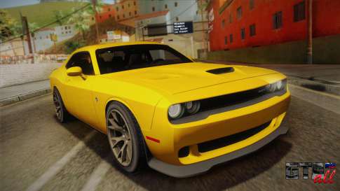 Dodge Challenger Hellcat 2015 для GTA San Andreas вид спереди