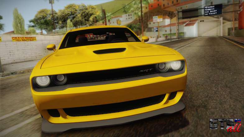 Dodge Challenger Hellcat 2015 для GTA San Andreas вид спереди